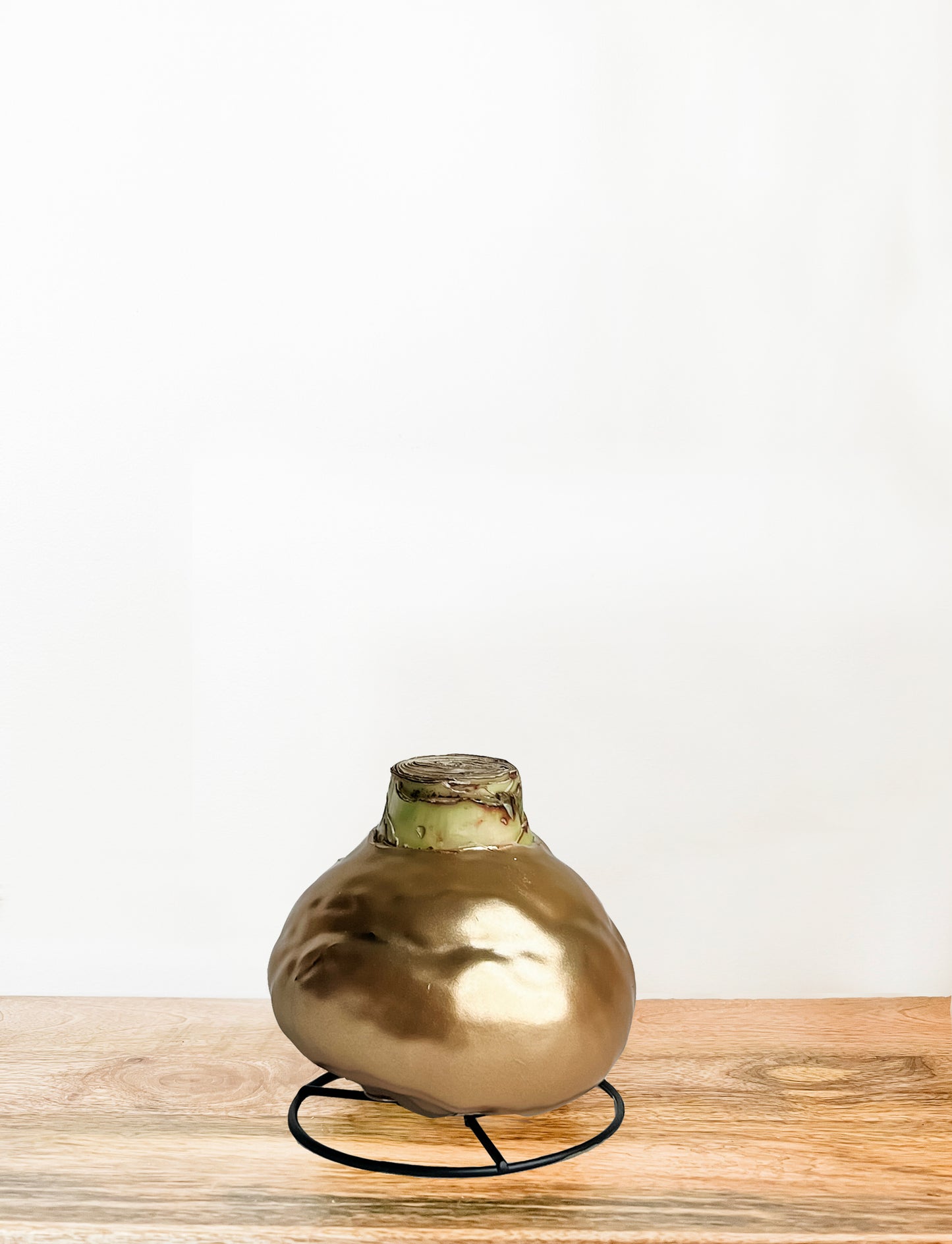 Gold Shine with Burgundy Bloom